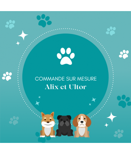 Commande Alix et Ultor - collier Imprimé martingale