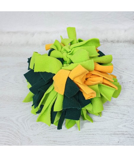 Balle de fouille verte et jaune