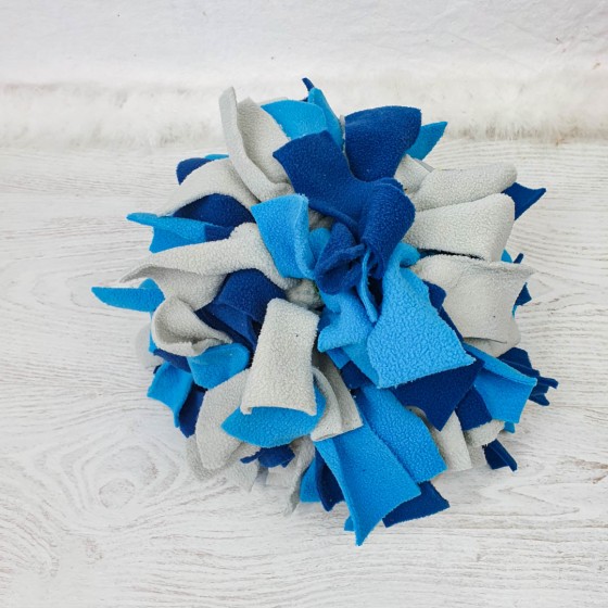 Balle de fouille bleue grise