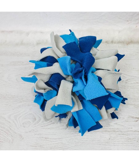 Balle de fouille bleue grise