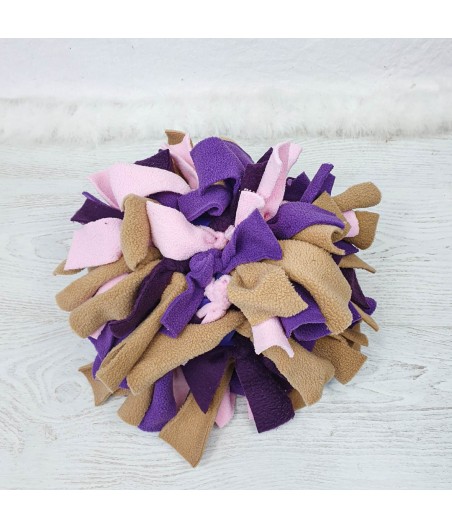 Balle de fouille violette - marron - rose