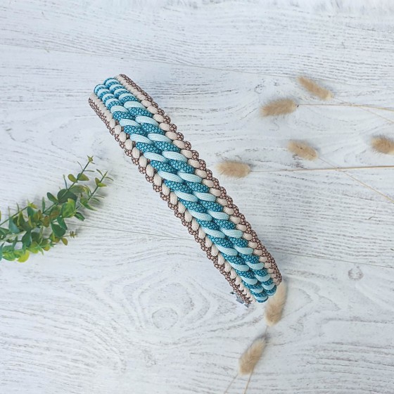 Collier paracorde KIBO bleu...