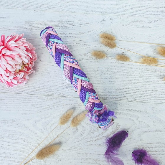 Collier corde INDIA violet...
