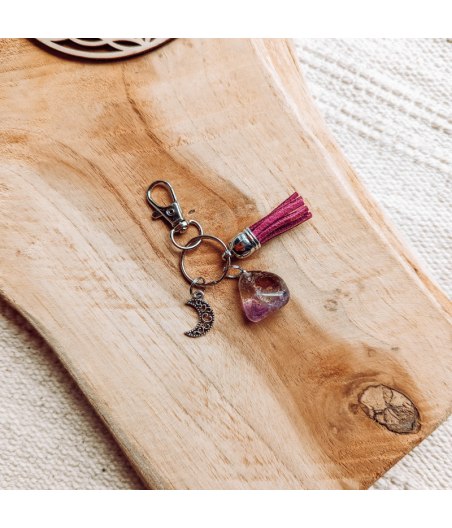 Commande sur mesure Pendentif amétrine et cristal de roche