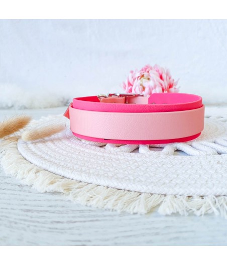 Collier biothane GEMMA rose