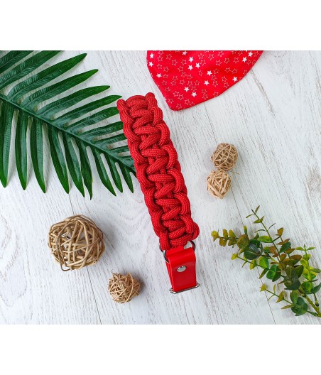 Collier Jeep rouge 51 à 60 cm