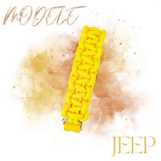 Collier Jeep jaune 40-50 cm