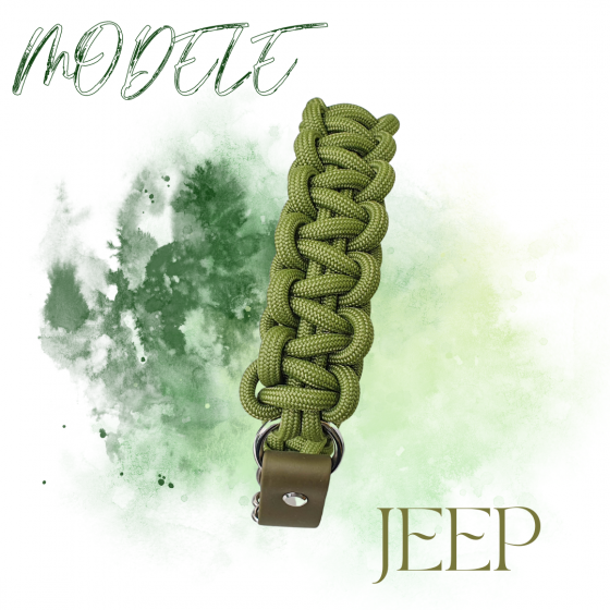 Collier Jeep vert 36-43 cm